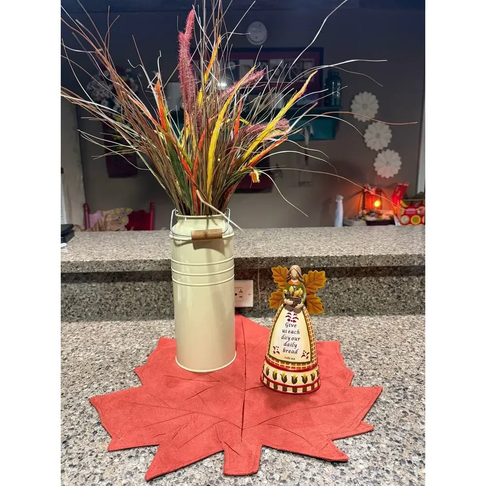 Retired IKEA SOCKER Milk Can Faith at Home 2007 Angel 4pc Curated Fall Decor set